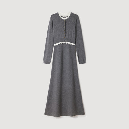 Henrietta 2-in-1 maxi dress Grey