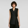 Eleonore 2-in-1 wraparound maxi dress Black