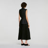 Eleonore 2-in-1 wraparound maxi dress Black