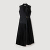 Eleonore 2-in-1 wraparound maxi dress Black