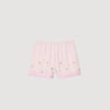 Titti Rhinestone Striped Shorts Pink