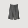 Pacey Pleated Long Shorts Grey