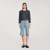 Lirio Distressed Denim Bermuda Shorts Blue Jean