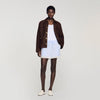 Gaianne Lace Detail Shorts Sky Blue