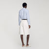 Tilio Wide-Leg Cotton Bermuda Shorts White