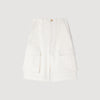 Tilio Wide-Leg Cotton Bermuda Shorts White