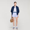 Eliaz Striped Shorts With Denim Details BLUE / GREEN