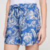 Pierlot Floral Print Shorts BLUE / ECRU