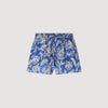 Pierlot Floral Print Shorts BLUE / ECRU