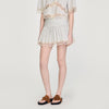 Artemis Striped Cotton Skort Ecru / Bleu