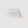 Artemis Striped Cotton Skort Ecru / Bleu