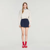 Altheora Striped wool skort Navy Blue