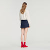 Altheora Striped wool skort Navy Blue