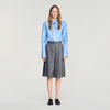 Nathan Check wool shorts Dark Grey