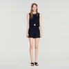 Lavandie High-waisted wool shorts Black