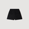 Lavandie High-waisted wool shorts Black
