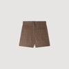 Finn Check wool shorts Taupe