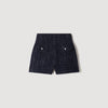 Oliva Decorative tweed shorts Blue
