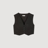 Sequin Cropped Jacket Black