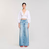 Chichi Poplin Crop Top White