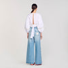 Chichi Poplin Crop Top White