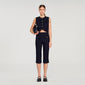 Aden Buttoned Crop Top Black