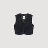 Pernelie Striped Rhinestone Jacket Navy Blue
