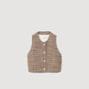 Javier Tweed Vest Brown