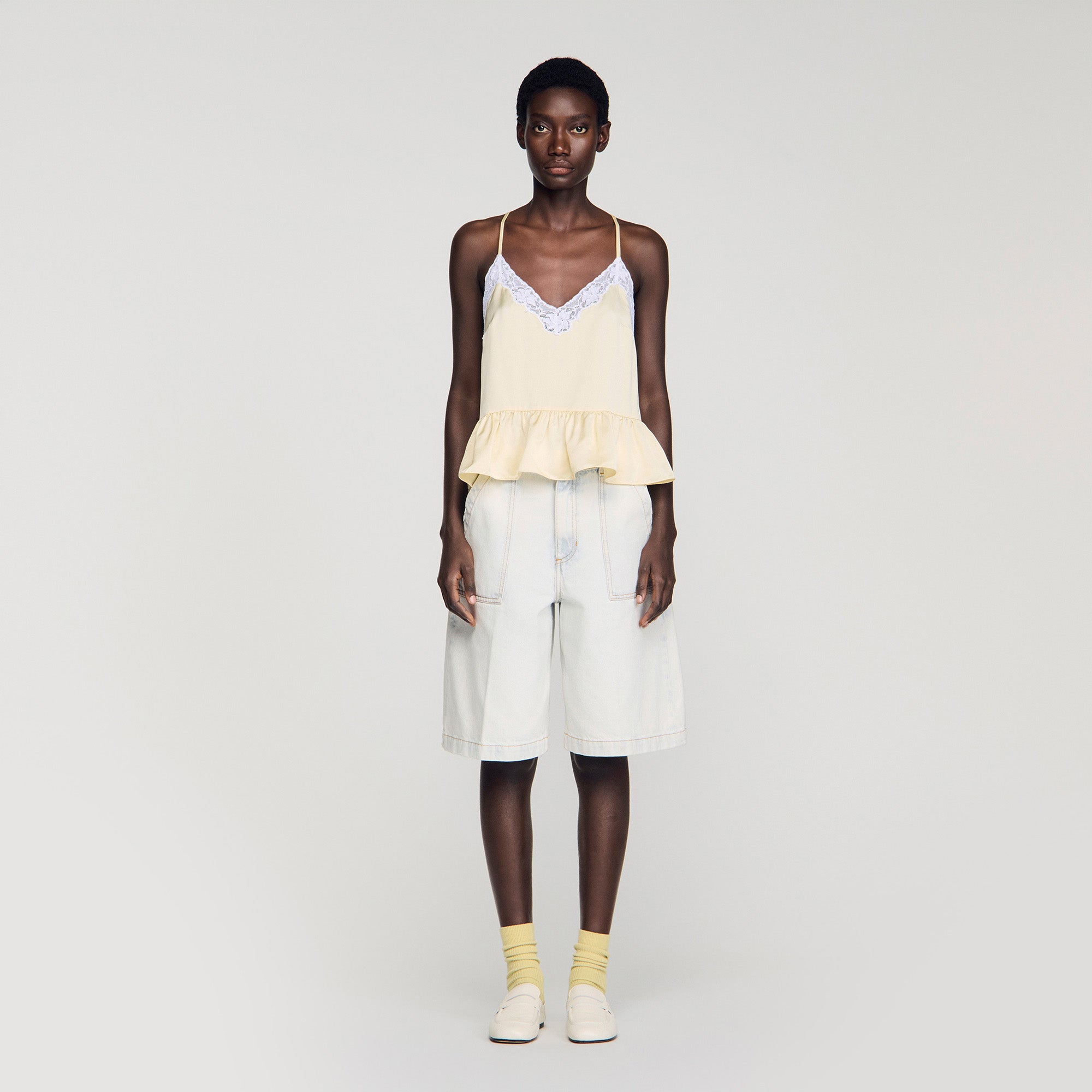 Jonquille Ruffled Top LIGHT YELLOW