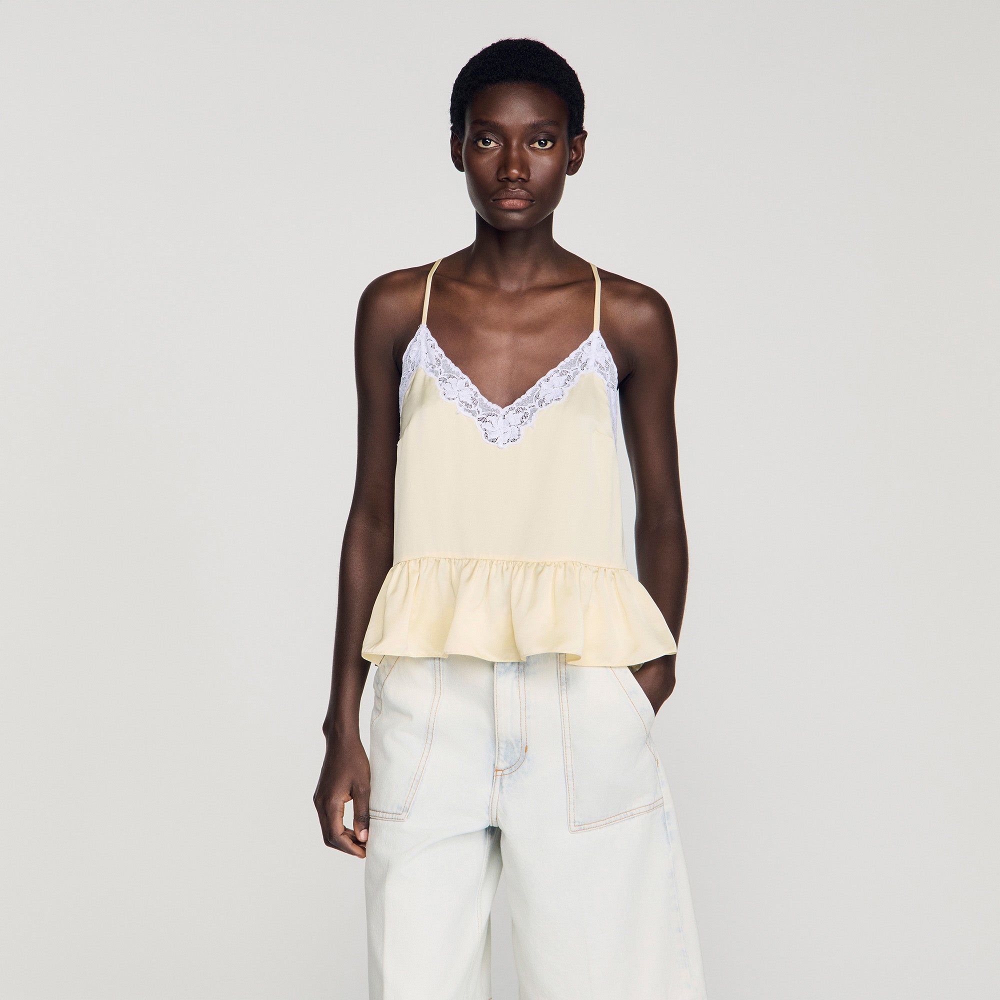 Jonquille Ruffled Top LIGHT YELLOW