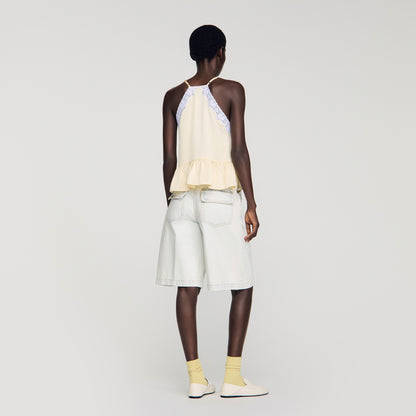 Jonquille Ruffled Top LIGHT YELLOW