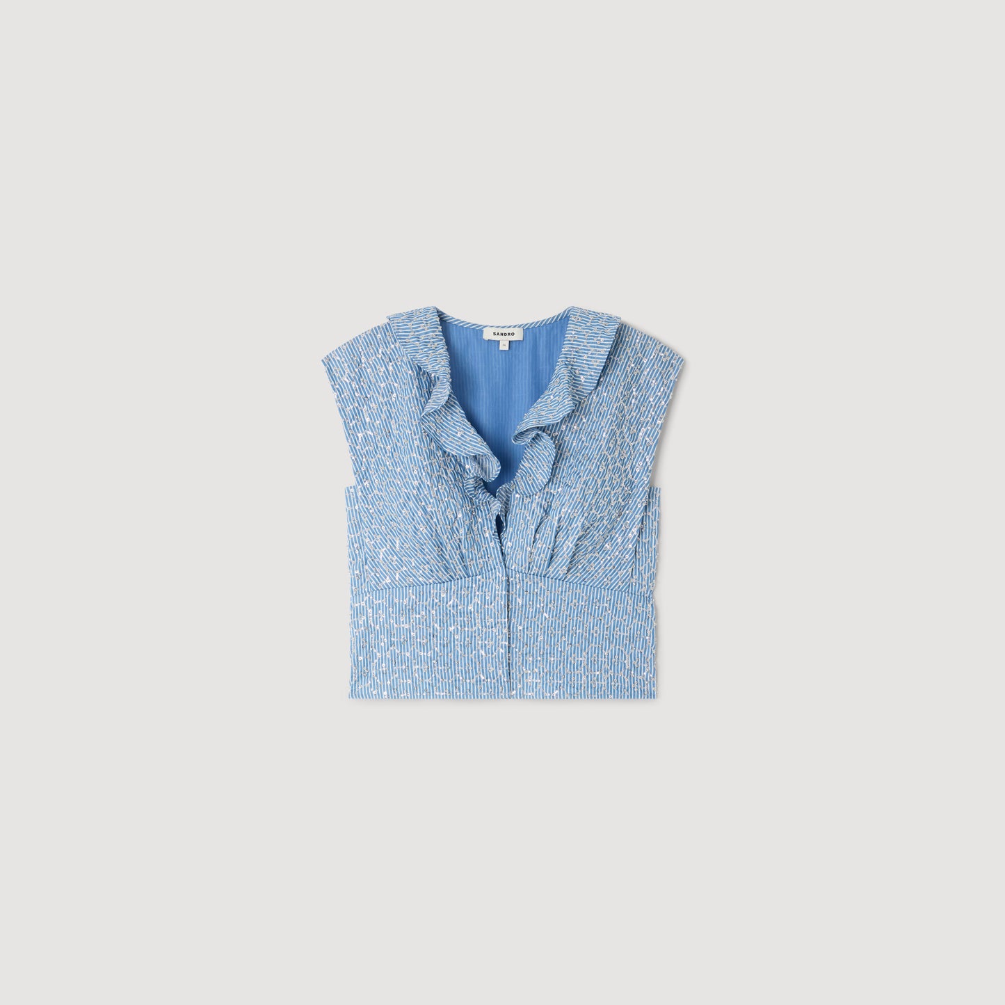 Iseo Sequin Top Blue