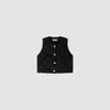 Amie Embroidered Guipure Crop Top BLACK