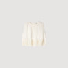 Crepon Crop Top White