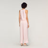 Nathalia Satin Top With Lace Light Pink