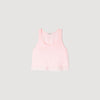 Nathalia Satin Top With Lace Light Pink