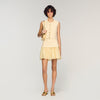 Pleated Crop Top Vanilla