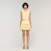 Pleated Crop Top Vanilla