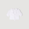 Aleo Ruffled Crop Top WHITE