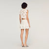Nayana Guipure Lace Crop Top White