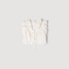 Guipure Lace Crop Top White