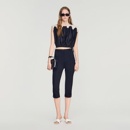 Poesie  Top Black / Ecru