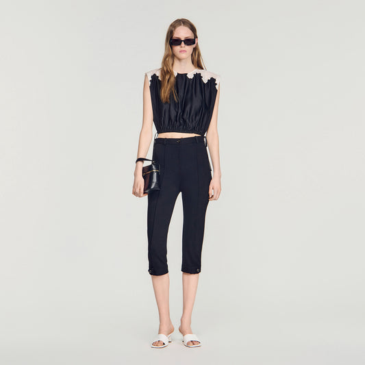 Poesie  Top Black / Ecru