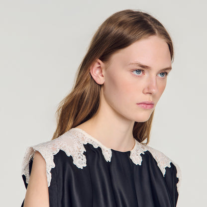 Poesie  Top Black / Ecru