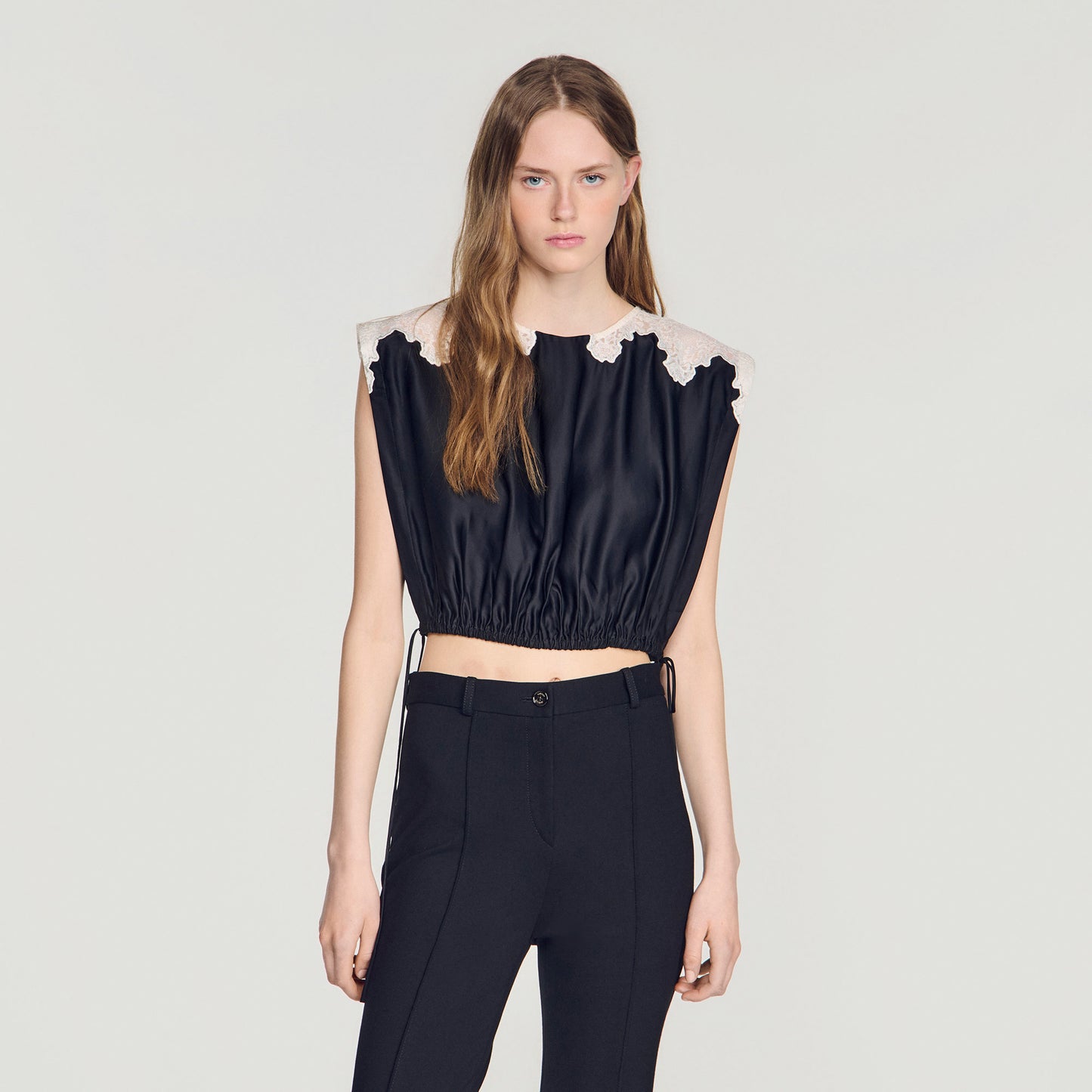Poesie  Top Black / Ecru