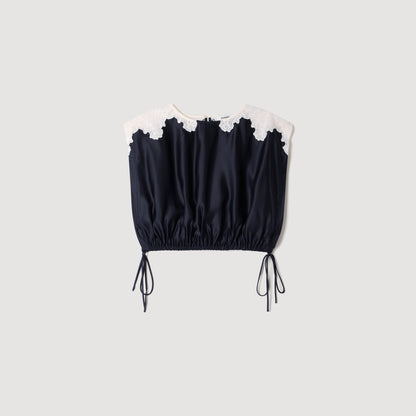 Poesie  Top Black / Ecru