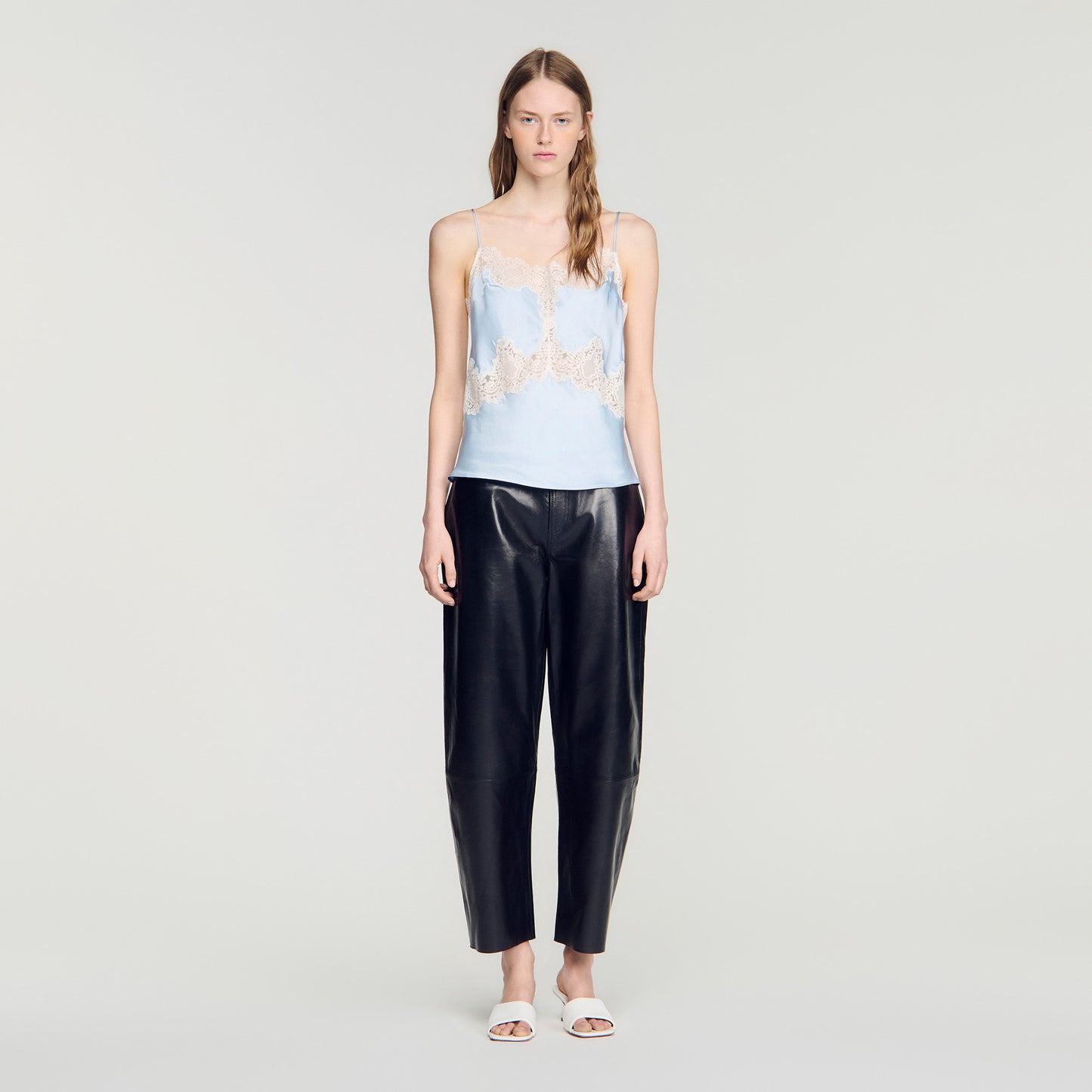 Plumeti  Top Blue / Ecru
