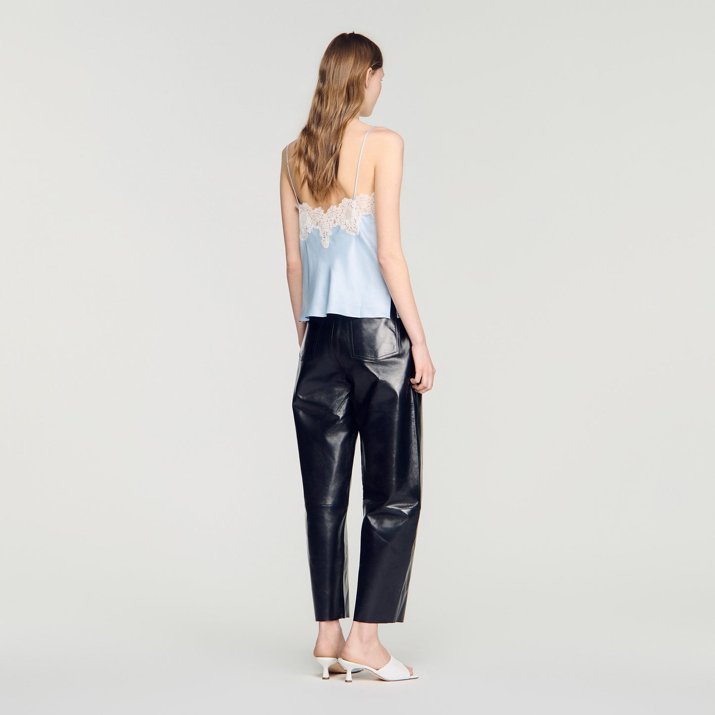 Plumeti  Top Blue / Ecru