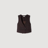 Matthew Striped crop top Marron / Bleu