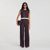 Andrews 2-in-1 wool crop top Light Brown